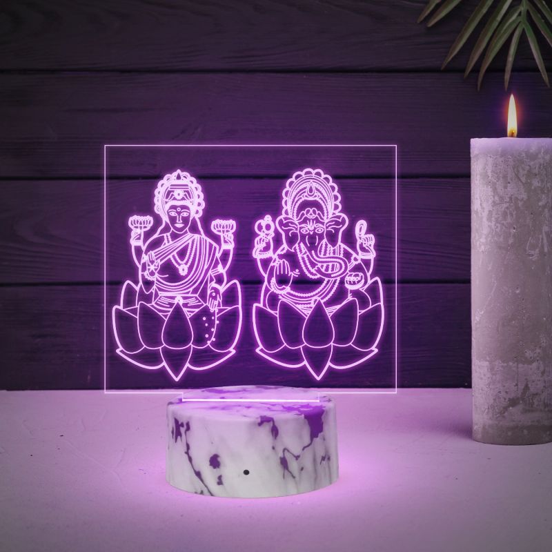 Lakshmi Ji And Ganesh Ji Night Lamp
